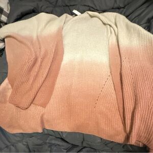 Torrid Ombre Cream to Pink Knit Sweater